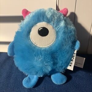 BMI Merchandise Blue One Eyed Monster Plush Pink Ears 6"